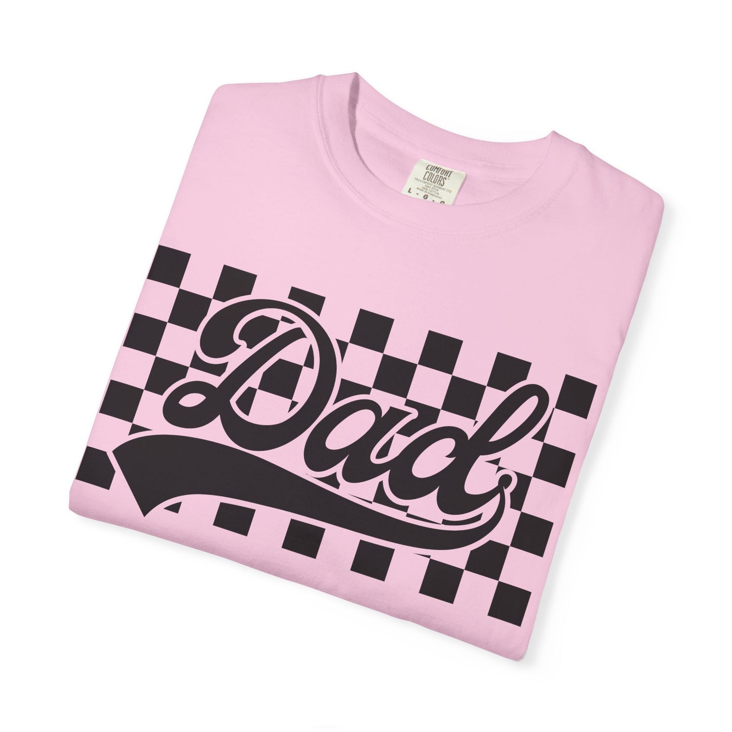 Checkered Dad T-Shirt | Garment-Dyed Tee for Father's Day