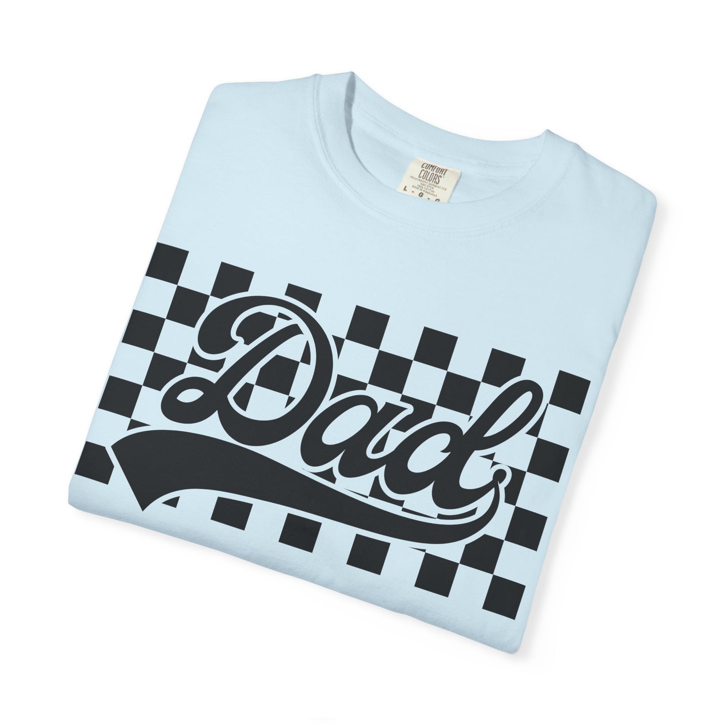 Checkered Dad T-Shirt | Garment-Dyed Tee for Father's Day