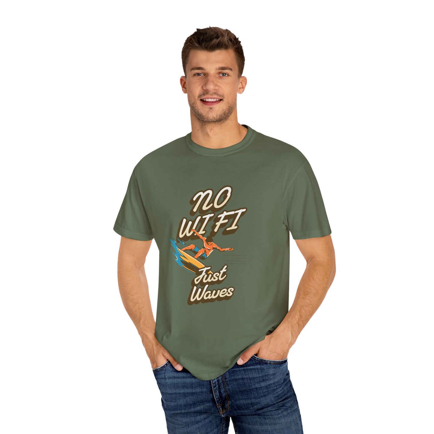 Out of Office Retro T-Shirt – No WiFi, Just Vibes | Beach Lover's Shirt | Summer Escape Gift