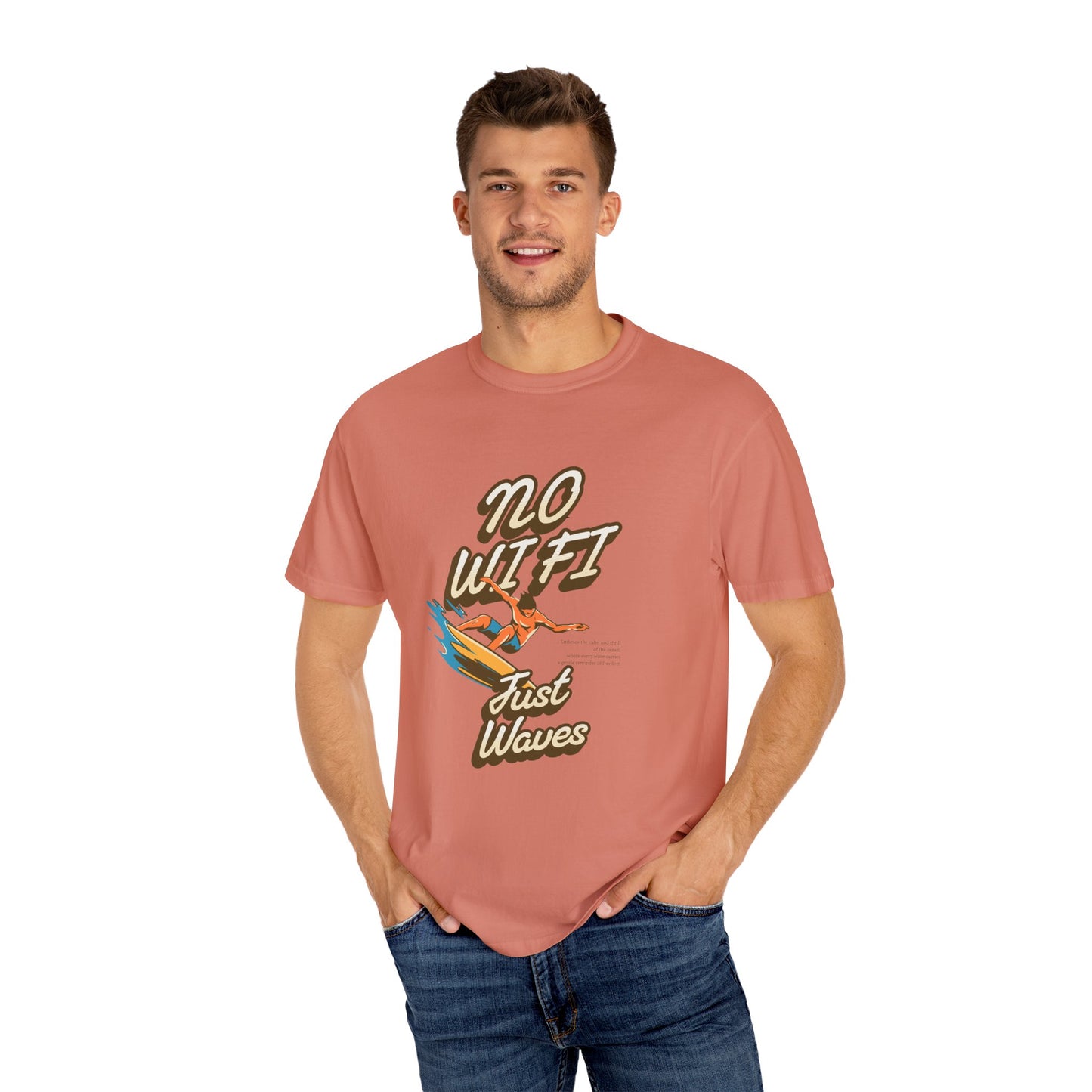 Out of Office Retro T-Shirt – No WiFi, Just Vibes | Beach Lover's Shirt | Summer Escape Gift