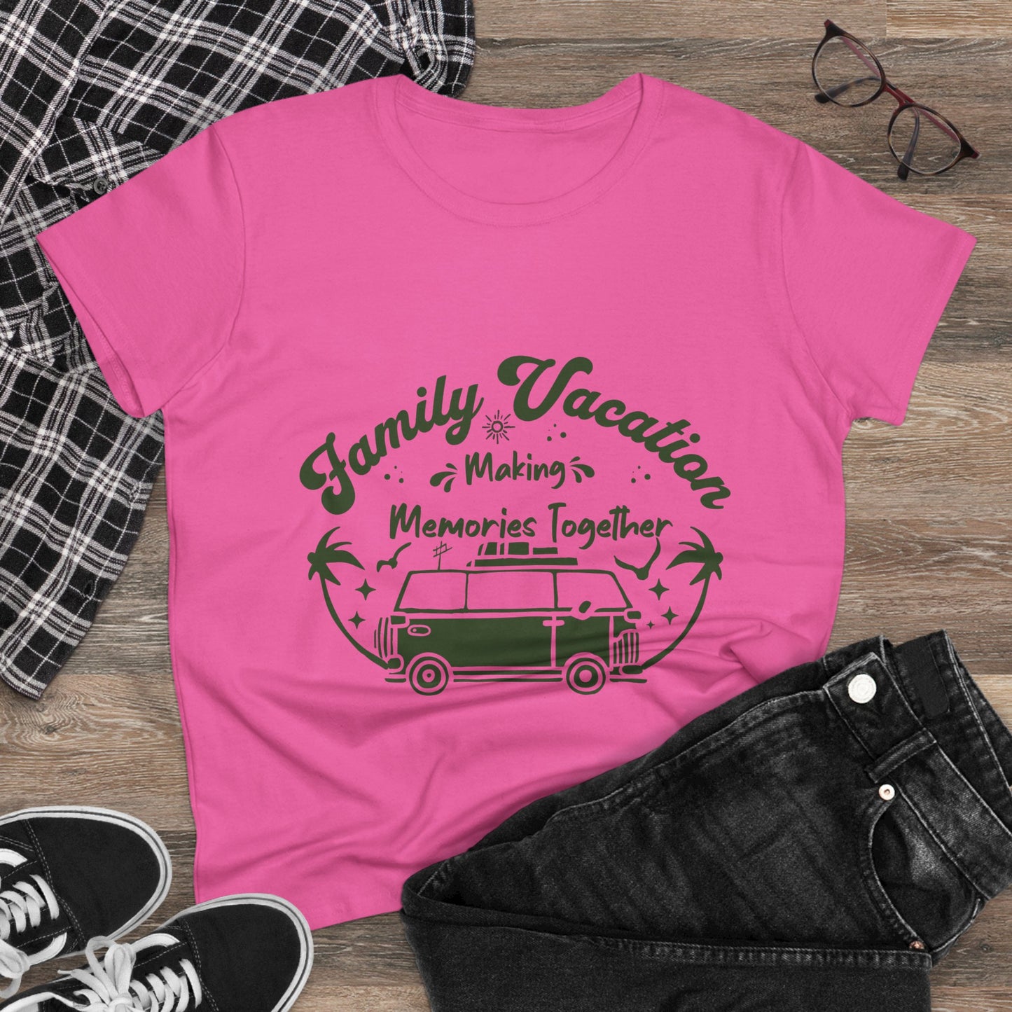 Making Memories – Family Vacation Tees for Summer Adventures, Travel Shirt, Family Reunion Gift, Women’s Casual Wear