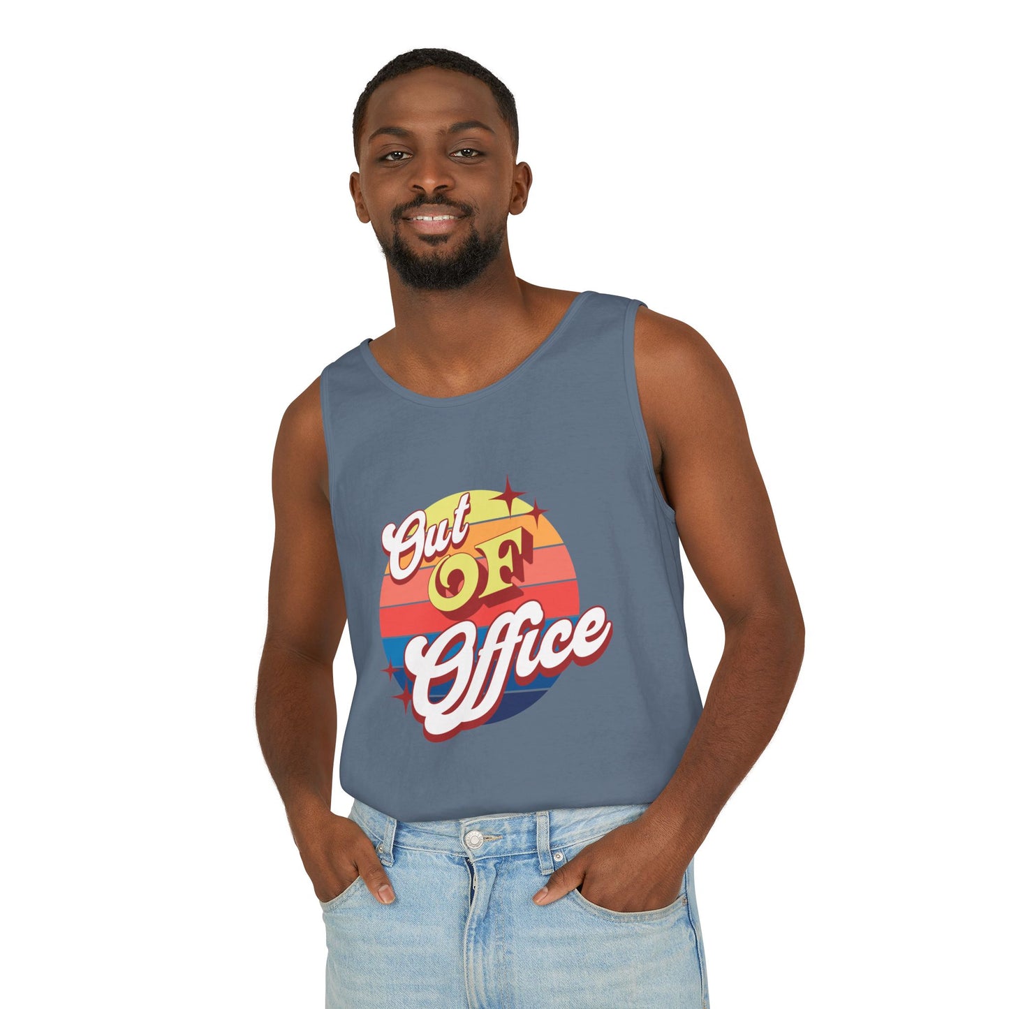Retro Out of Office Tank Perfect for beach getaways & stress-free weekends