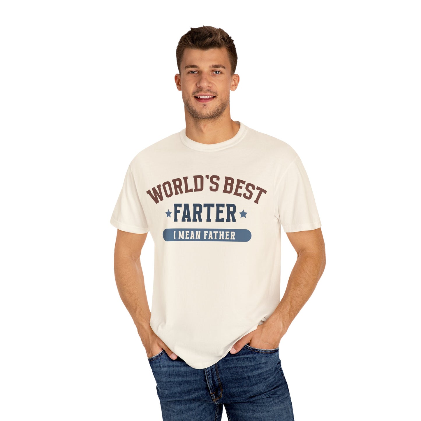 Humorous Father's Day T-Shirt - World's Best Farter I Mean Father