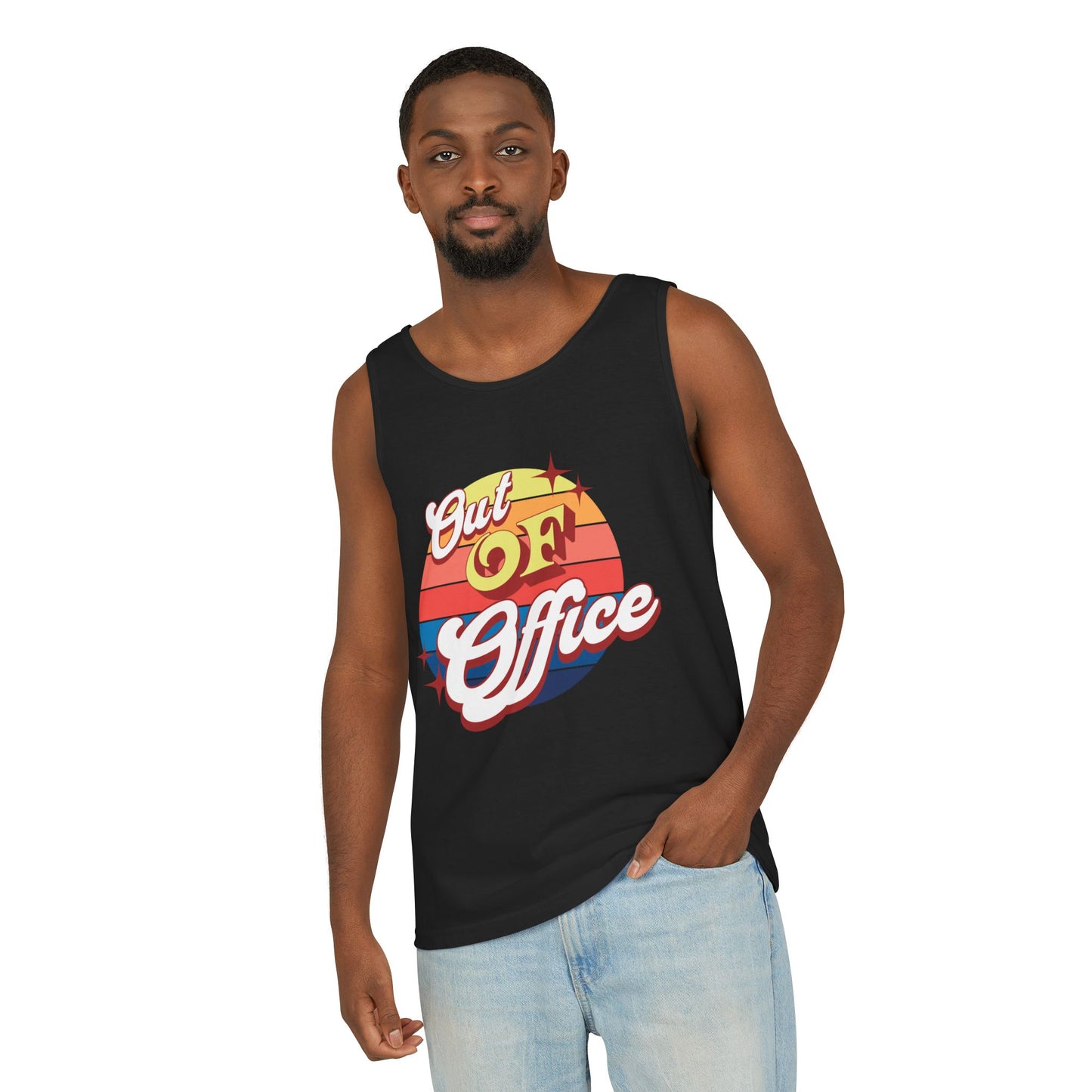 Retro Out of Office Tank Perfect for beach getaways & stress-free weekends