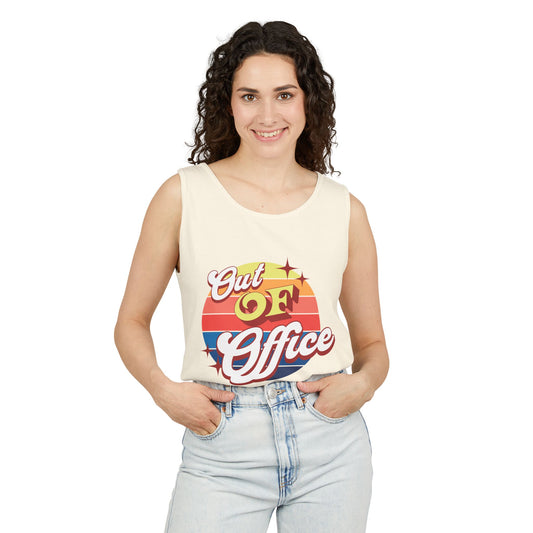 Retro Out of Office Tank Perfect for beach getaways & stress-free weekends