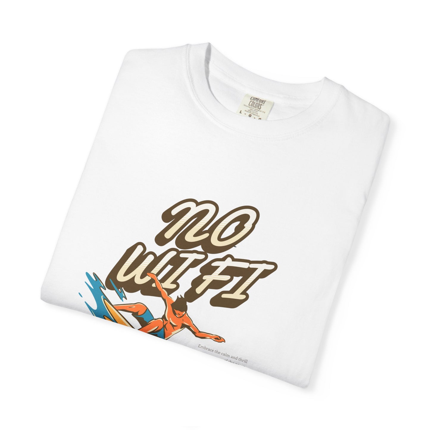 Out of Office Retro T-Shirt – No WiFi, Just Vibes | Beach Lover's Shirt | Summer Escape Gift