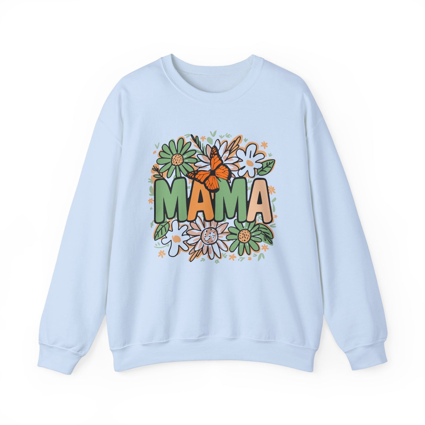 Floral Mama Crewneck Sweatshirt - Cozy Gift for Moms
