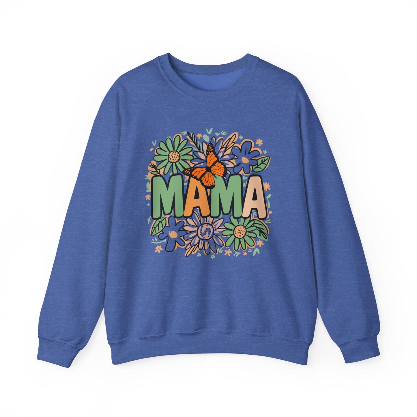 Floral Mama Crewneck Sweatshirt - Cozy Gift for Moms