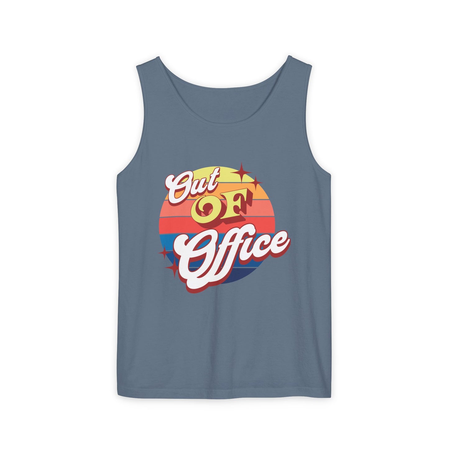 Retro Out of Office Tank Perfect for beach getaways & stress-free weekends