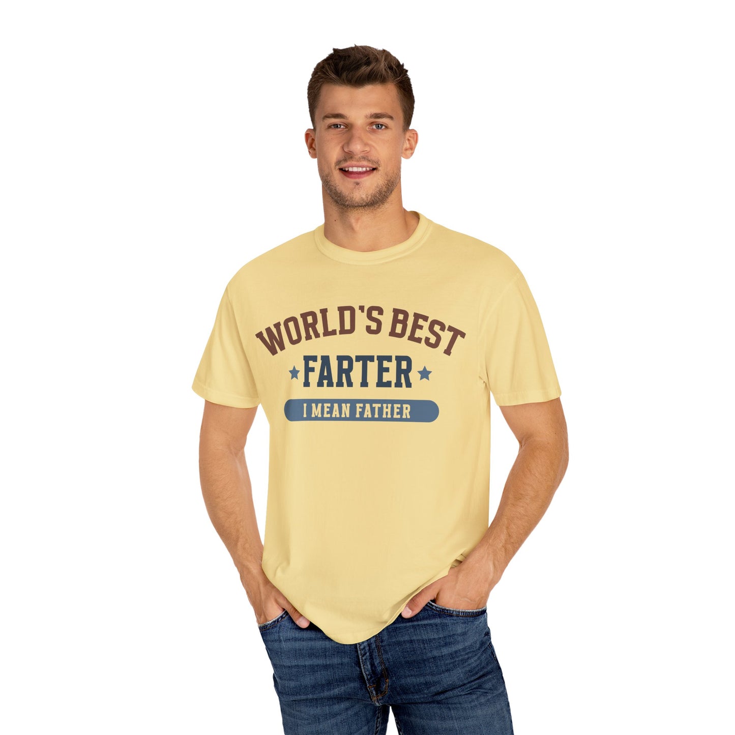 Humorous Father's Day T-Shirt - World's Best Farter I Mean Father