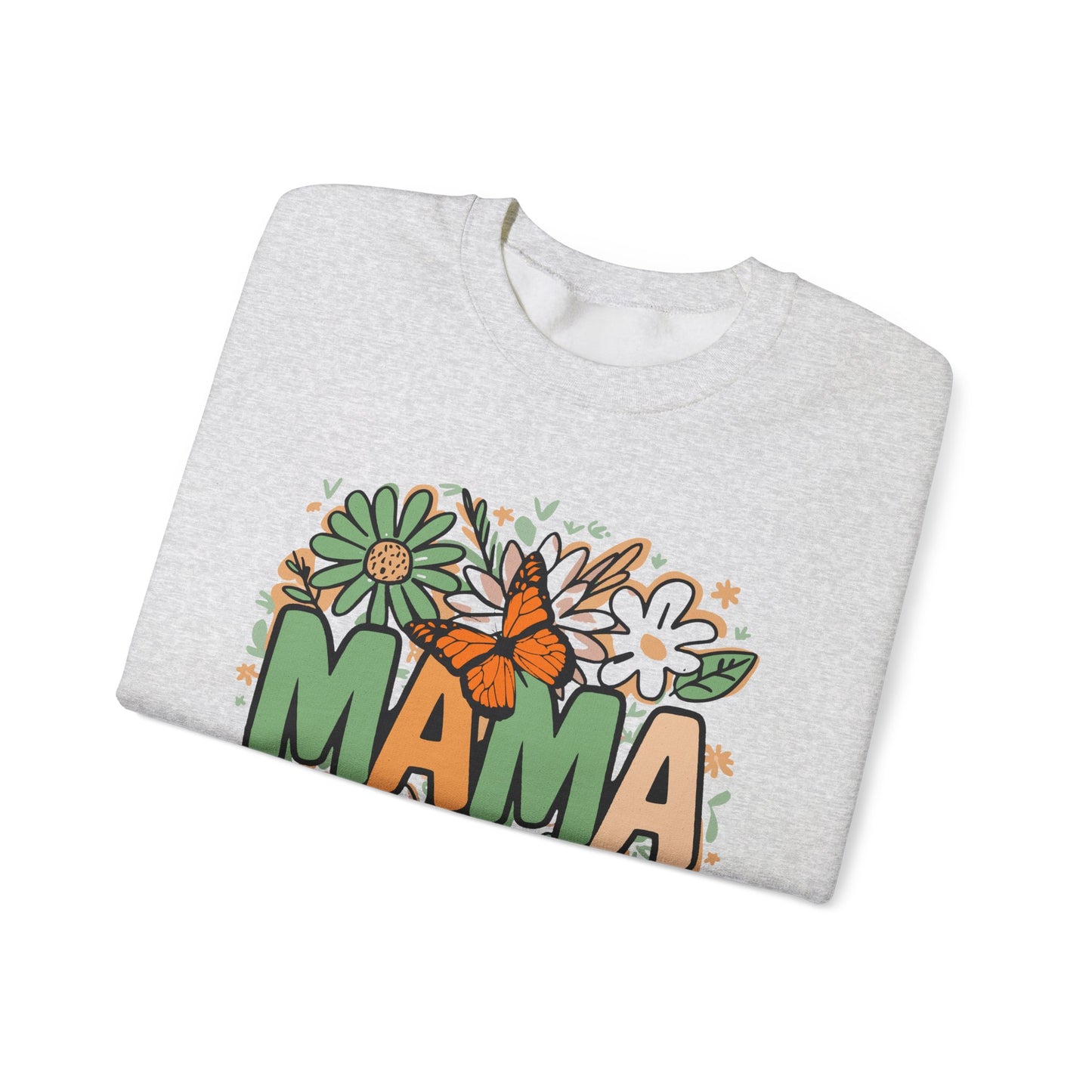 Floral Mama Crewneck Sweatshirt - Cozy Gift for Moms