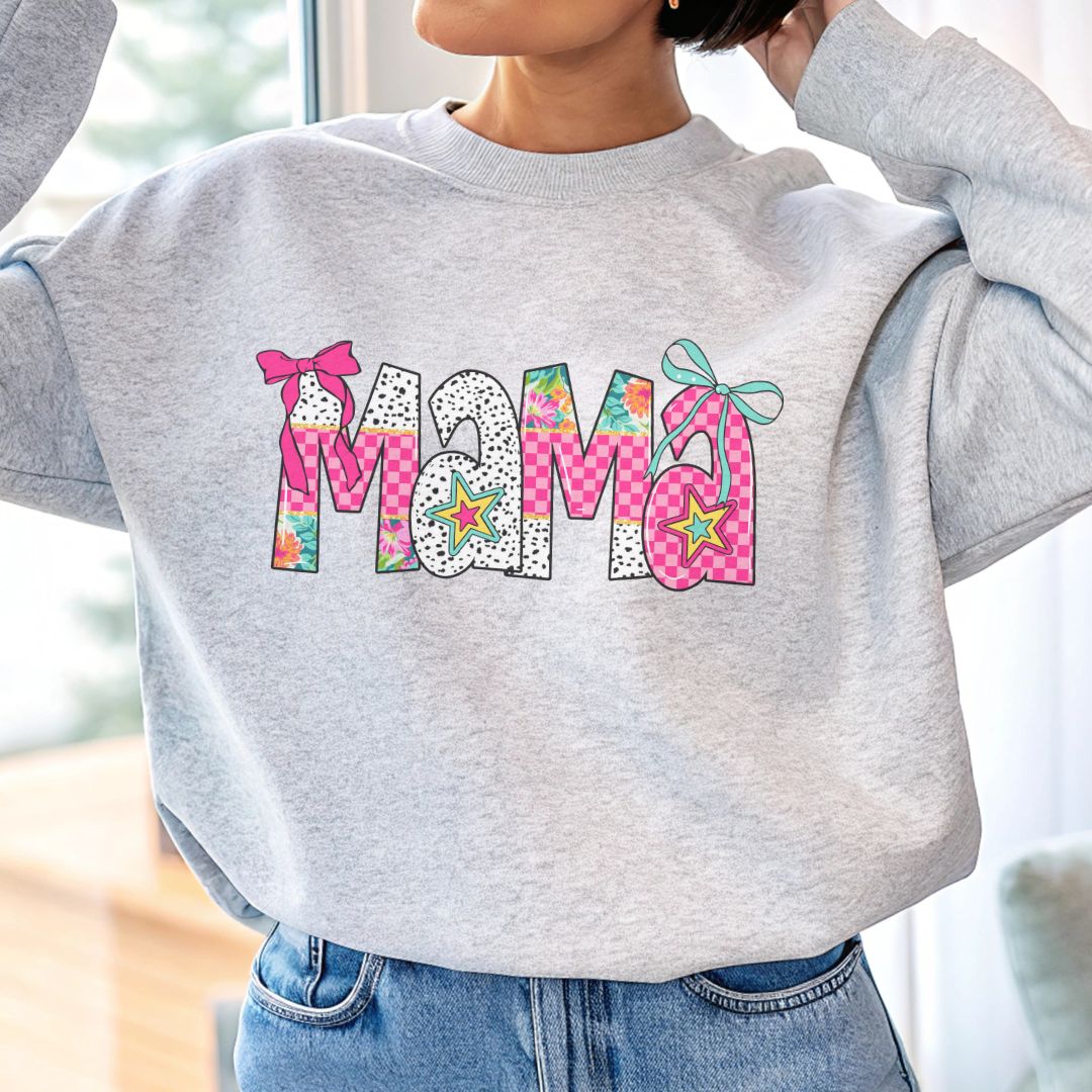 Mama Floral Crewneck Sweatshirt - Cozy Gift for Moms