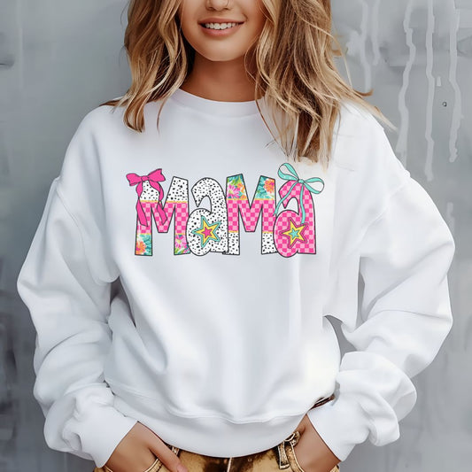Mama Floral Crewneck Sweatshirt - Cozy Gift for Moms