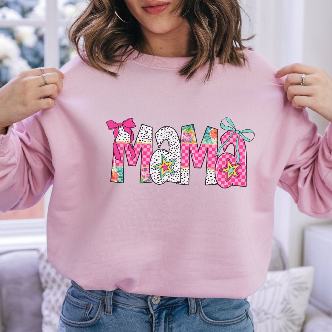 Mama Floral Crewneck Sweatshirt - Cozy Gift for Moms