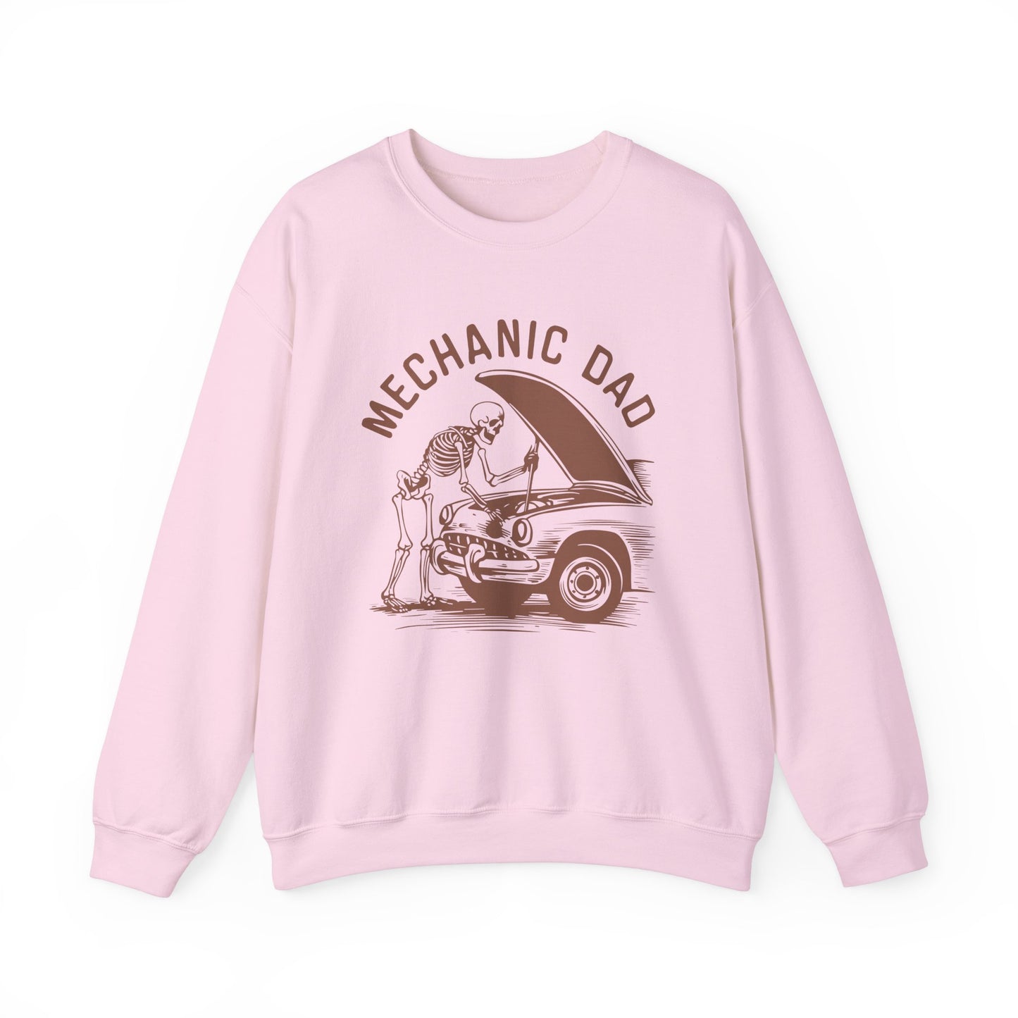 Skeleton Mechanic Dad Sweatshirt | Heavy Blend Crewneck