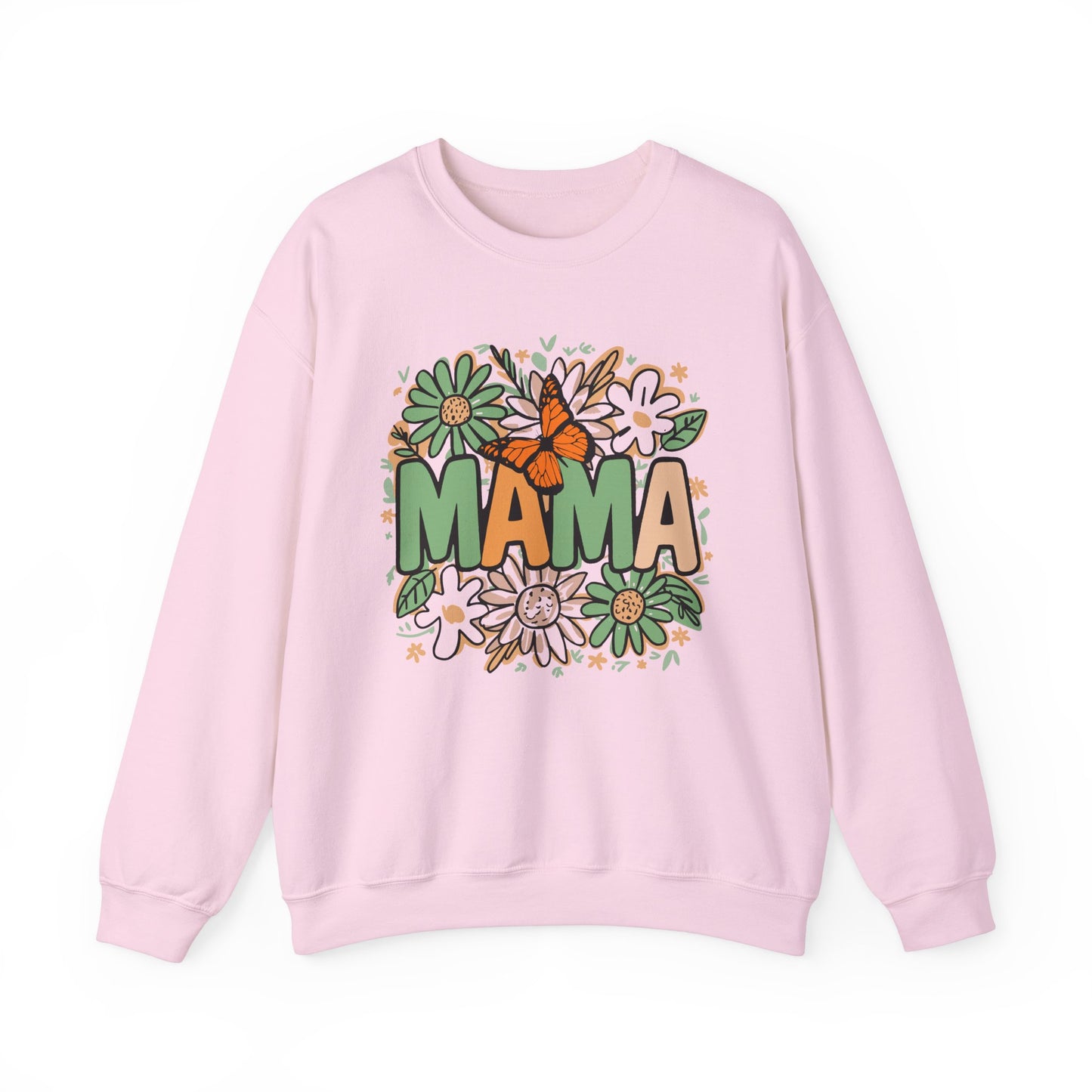 Floral Mama Crewneck Sweatshirt - Cozy Gift for Moms