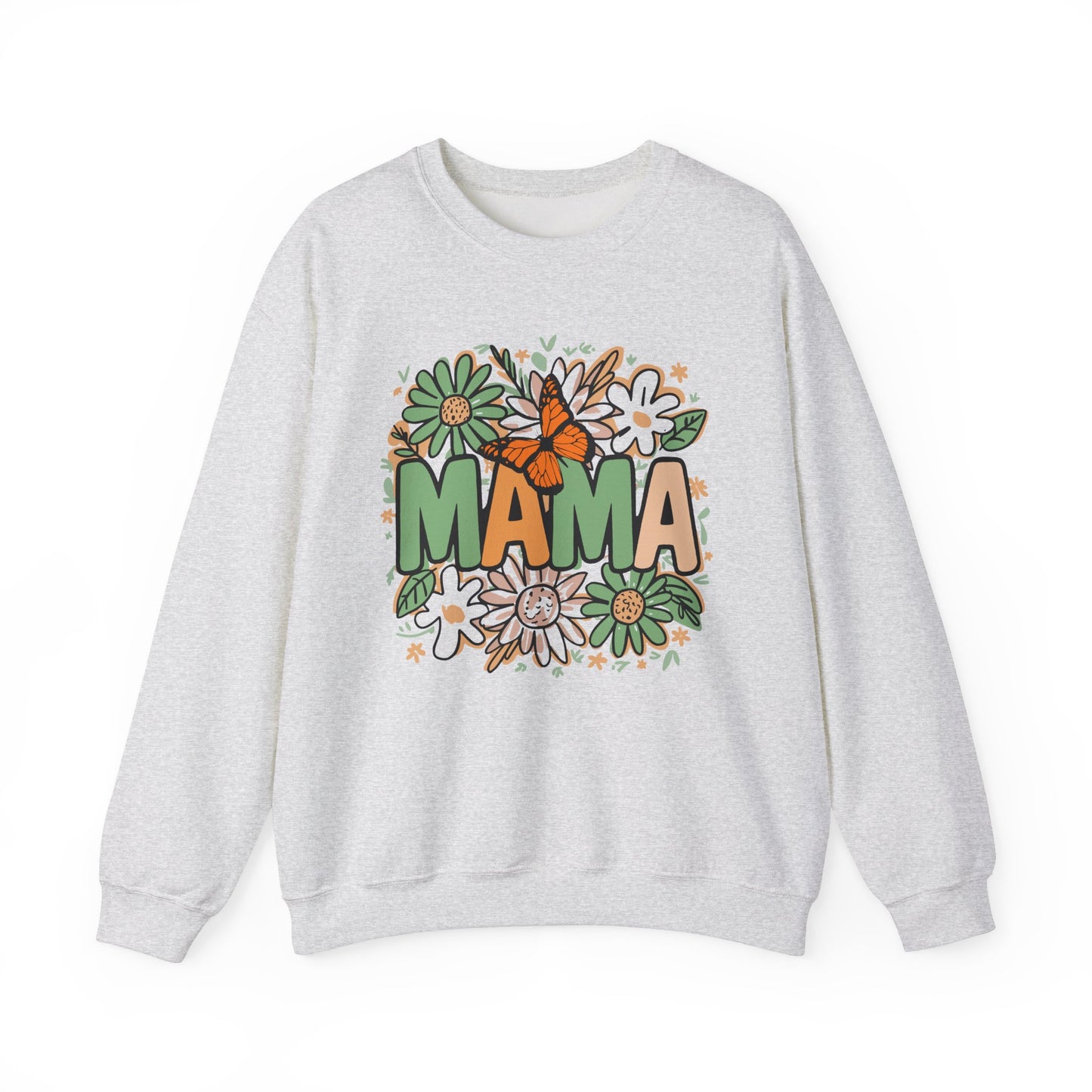 Floral Mama Crewneck Sweatshirt - Cozy Gift for Moms