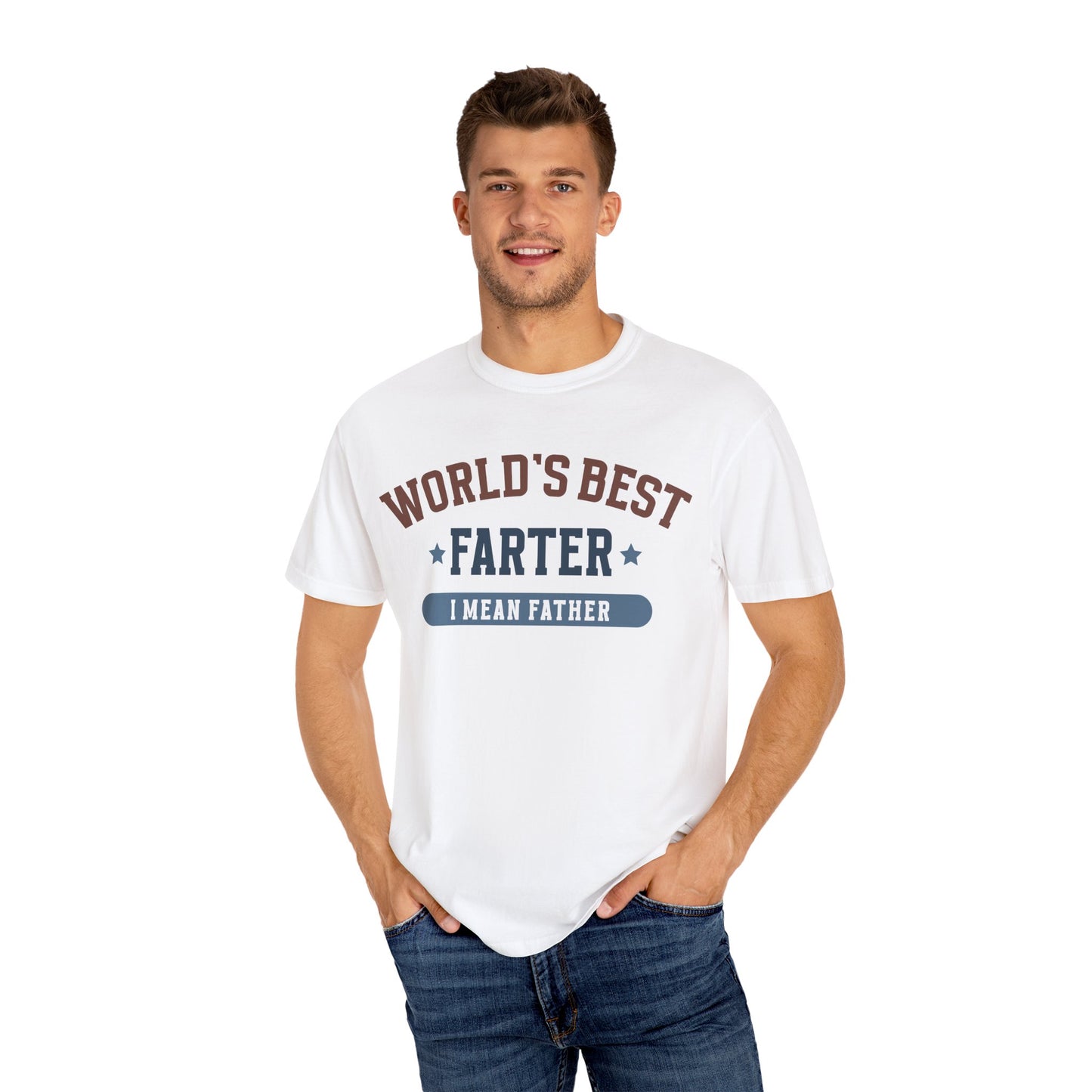Humorous Father's Day T-Shirt - World's Best Farter I Mean Father