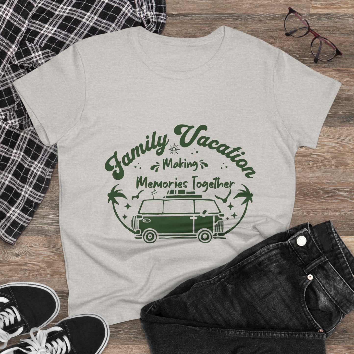 Making Memories – Family Vacation Tees for Summer Adventures, Travel Shirt, Family Reunion Gift, Women’s Casual Wear