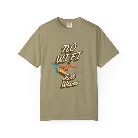 Out of Office Retro T-Shirt – No WiFi, Just Vibes | Beach Lover's Shirt | Summer Escape Gift