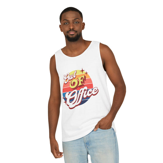Retro Out of Office Tank Perfect for beach getaways & stress-free weekends