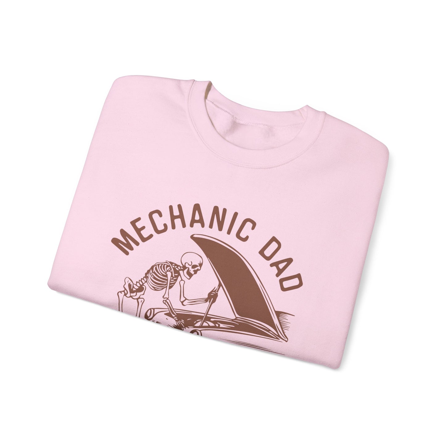Skeleton Mechanic Dad Sweatshirt | Heavy Blend Crewneck