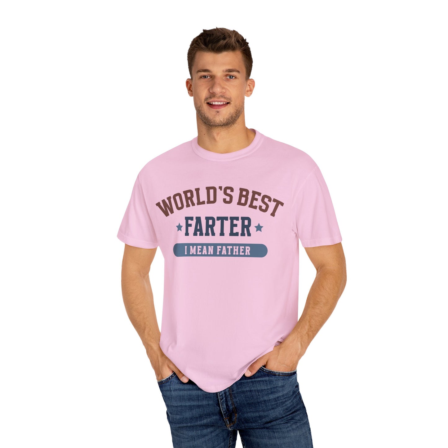 Humorous Father's Day T-Shirt - World's Best Farter I Mean Father