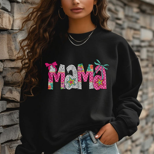 Mama Floral Crewneck Sweatshirt - Cozy Gift for Moms